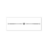 Keillinie Nr. 8 Gummistempel (Prägung)