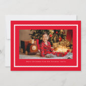 Keilrahmen niedliches Rot ein Foto Weihnachten (Vorderseite)