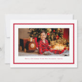 Keilrahmen niedliches Rot ein Foto Weihnachten (Vorderseite)