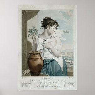 Keim-, 7. Monat des republikanischen Kalenders Poster