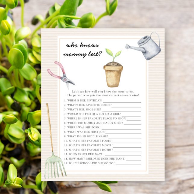 Keime Babydusche - Wer kennt die Mama am besten? (Von Creator hochgeladen)