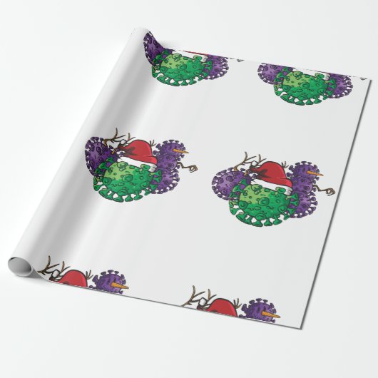 Keime-Schneemann Geschenkpapier (Ungerollt)
