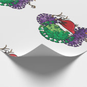 Keime-Schneemann Geschenkpapier (Ecke)