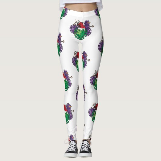 Keime-Schneemann Leggings (Vorderseite)