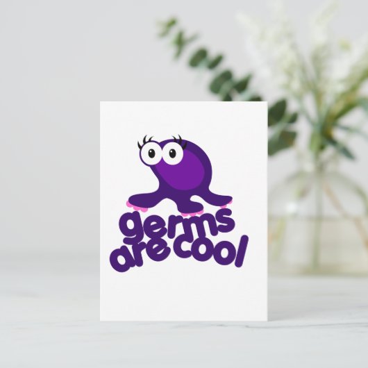Keime sind Cool Postkarte (Stehend Vorderseite)