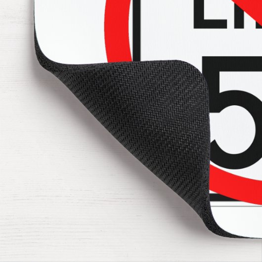 Kein 55 MPH-Höchstgeschwindigkeits-Zeichen Mousepad (Ecke)