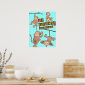 Kein Affengeschäft | Kinderplakat Poster (Küche)