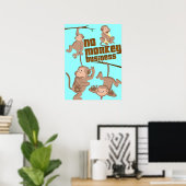 Kein Affengeschäft | Kinderplakat Poster (Heimbüro)
