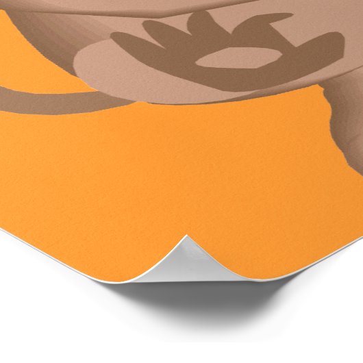 Kein Affengeschäft | Kinderplakat Poster (Ecke)