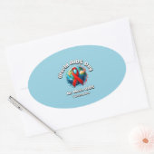 Kein AIDS mehr. Welt-AIDS-Tag Ovaler Aufkleber (Umschlag)