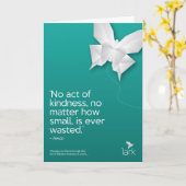 "Kein Akt der Freundlichkeit ist je verschwendet"  Karte (Gelbe Blume)