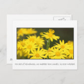 Kein Akt der Freundlichkeit wird je verschwendet Postkarte (Vorne/Hinten)