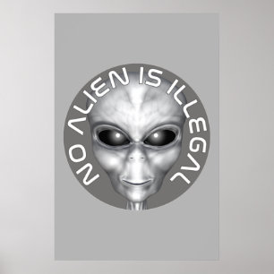 Kein alien ist illegal poster