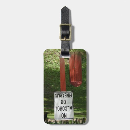 Kein Alkohol- oder Feuerwaffengepäck Gepäckanhänger (Vorderseite vertikal)