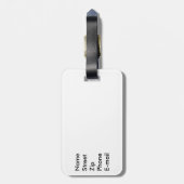 Kein Alkohol- oder Feuerwaffengepäck Gepäckanhänger (Rückseite vertikal)