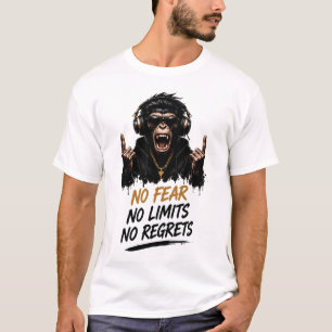 Kein Angst Keine Grenzen Keine Reue Affe T-Shirt