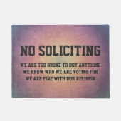 Kein Antrag Fußmatte (Vorderseite)