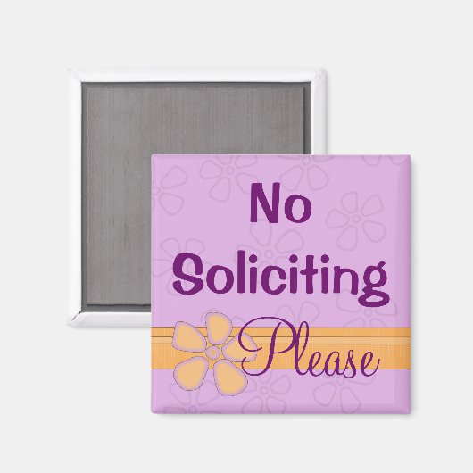 Kein Anziehungszeichen an der Vordertür Magnet (Vorderseite/Rückseite)