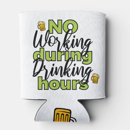 Kein Arbeiten während der Bier-Stunden kann kühlen Dosenkühler (Rückseite)