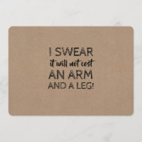 Kein Arm und Leder Kosten Funny Bridesmaid Vorschl