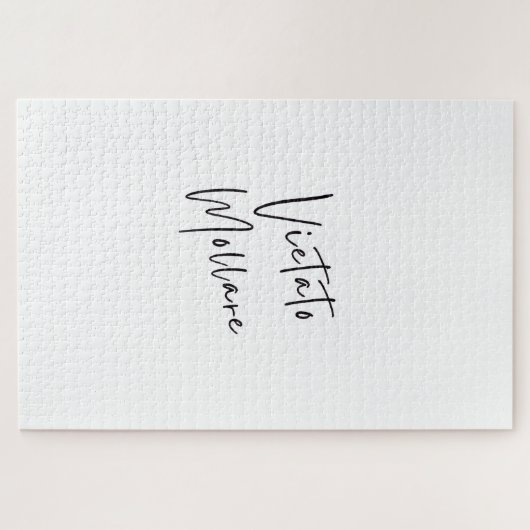 "Kein Aufgeben" Inspirationsschwieriges Puzzle (Horizontal)