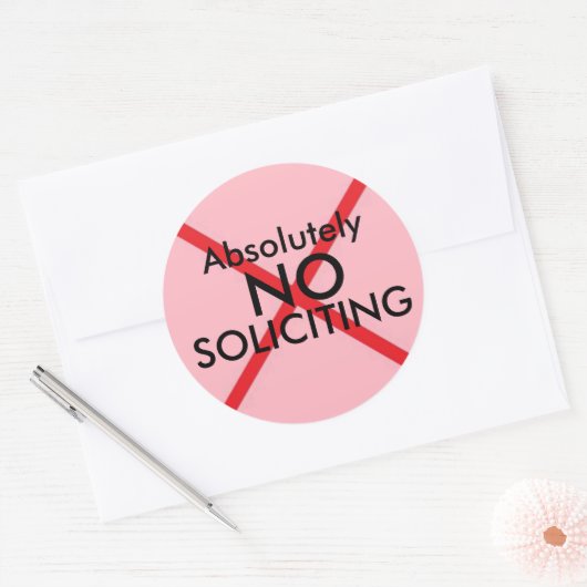 Kein Aufkleber für die Tür (Umschlag)