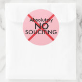 Kein Aufkleber für die Tür (Tasche)