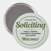 Kein Aufruf (bearbeitbar) an der Vordertür Magnet (Vorderseite/Rückseite)