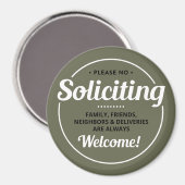 Kein Aufruf (bearbeitbar) an der Vordertür Magnet (Vorderseite/Rückseite)