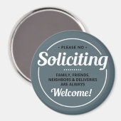 Kein Aufruf (bearbeitbar) an der Vordertür Magnet (Vorderseite/Rückseite)