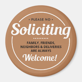 Kein Aufruf (bearbeitbar) an der Vordertür Magnet