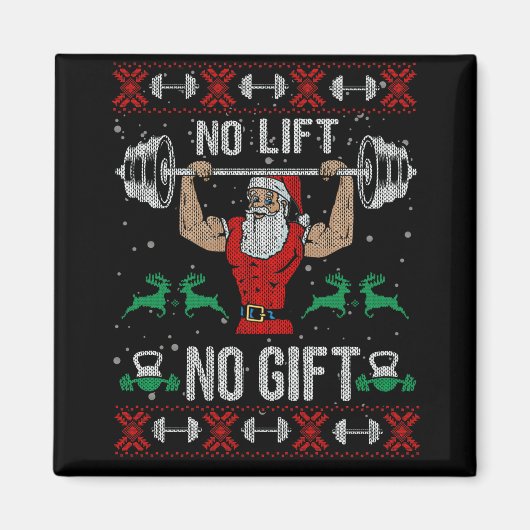 Kein Aufzug kein Geschenk Ugge Weihnachten Sweater Magnet (Vorne)