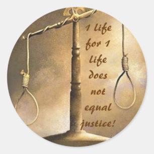 Kein Auge für Auge Runder Aufkleber