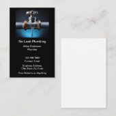 Kein Auslaufrohren Klempnerservice Visitenkarte (Vorne/Hinten)