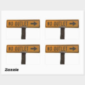 Kein Außenaufkleber Rechteckiger Aufkleber (Blatt)