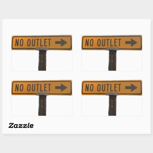 Kein Außenaufkleber Rechteckiger Aufkleber (Blatt)