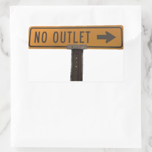 Kein Außenaufkleber Rechteckiger Aufkleber (Tasche)