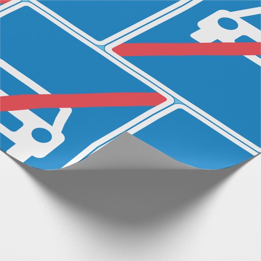 Kein Auto-Zeichen Geschenkpapier