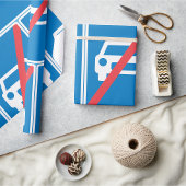 Kein Auto-Zeichen Geschenkpapier