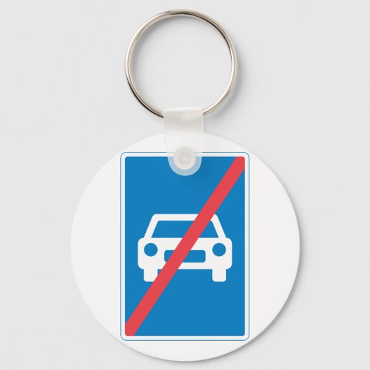 Kein Auto-Zeichen Schlüsselanhänger (Rückseite)