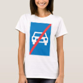 Kein Auto-Zeichen T-Shirt (Vorderseite)