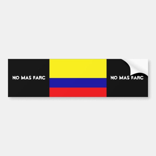 KEIN AUTOAUFKLEBER MAS FARC (Vorne)