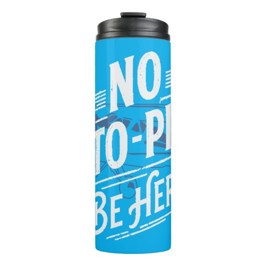 Kein Autopilot. Sei hier. Thermosbecher (Vorderseite)