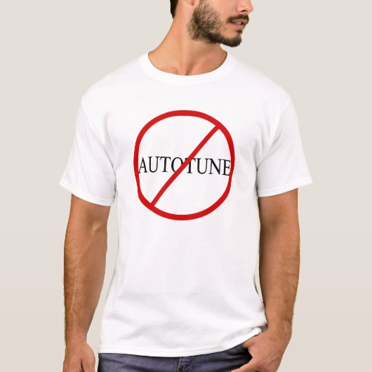 Kein Autotune T-Shirt (Vorderseite)