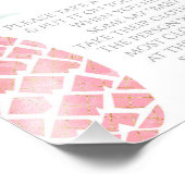 Kein Baby Ananas Tropical Baby Duschzeichen Fotodruck (Ecke)