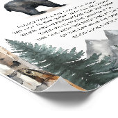 Kein Baby Game Sign | Waldbärenabenteuer Poster