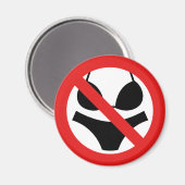 Kein Badesachen-Zeichen Magnet (Vorderseite/Rückseite)