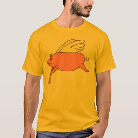 Kein Bargeld, gerade Gold T-Shirt (Vorderseite)