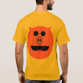 Kein Bargeld, gerade Gold T-Shirt (Rückseite)