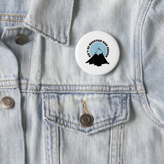 Kein Berg hoch genug Wandern Klettersteig Button (Beispiel)
